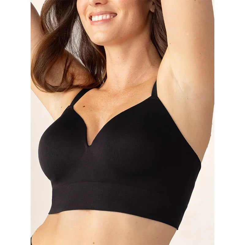Everyday Ease Supportive Comfort Bra Women Body Shaping Plus Size Fixed Cup Bra Traceless Underwear Gather-up Wireless Bra